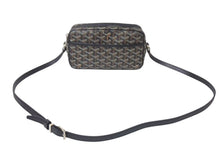 画像をギャラリービューアに読み込む, GOYARD ゴヤール カップヴェールPMバッグ ショルダーバッグ CAPVE2PMLTY01CL01P ブラック PVC レザー シルバー金具 美品 中古 4c076223