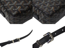 画像をギャラリービューアに読み込む, GOYARD ゴヤール カップヴェールPMバッグ ショルダーバッグ CAPVE2PMLTY01CL01P ブラック PVC レザー シルバー金具 美品 中古 4c076223