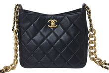 Load image into Gallery viewer, 極美品 CHANEL シャネル チェーンショルダーバッグ ランダム番台 ホーボー ラムスキン ココマーク キルティング ゴールド金具 中古 4c076228