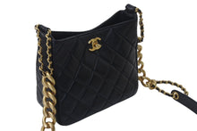 Load image into Gallery viewer, 極美品 CHANEL シャネル チェーンショルダーバッグ ランダム番台 ホーボー ラムスキン ココマーク キルティング ゴールド金具 中古 4c076228