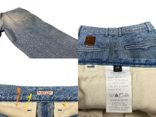 Load image into Gallery viewer, KAPITAL キャピタル デニムパンツ ペイント テーパード ボタンフライト サイズ3 コットン K1504LP19 美品 中古 4c076231