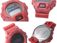 Load image into Gallery viewer, CASIO G-SHOCK A BATHING APE カシオ アベイシングエイプ コラボウォッチ 腕時計 DW-6900 レッド シルバー金具 中古 4c076254