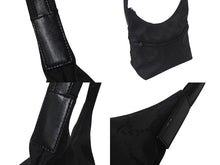 Load image into Gallery viewer, GUCCI グッチ GGナイロン ワンショルダーバッグ レザー ブラック イタリア製 001 3386 001998 美品 中古 4c076302