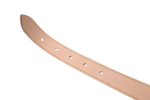 LOUIS VUITTON Baggy tanned leather strap Beige Made in France Total length 126cm Good condition Used 4c076304