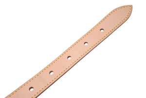 LOUIS VUITTON Baggy tanned leather strap Beige Made in France Total length 126cm Good condition Used 4c076304