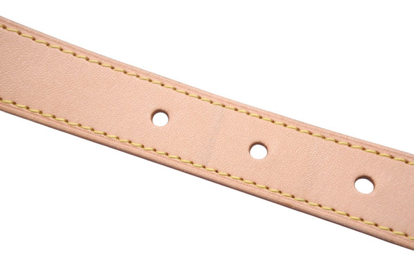 LOUIS VUITTON Baggy tanned leather strap Beige Made in France Total length 126cm Good condition Used 4c076304