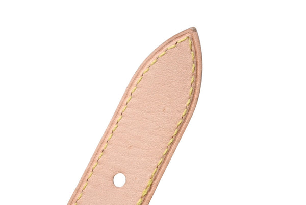 LOUIS VUITTON Baggy tanned leather strap Beige Made in France Total length 126cm Good condition Used 4c076304
