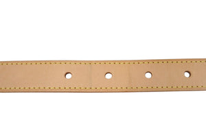 LOUIS VUITTON Baggy tanned leather strap Beige Made in France Total length 126cm Good condition Used 4c076304