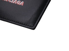 画像をギャラリービューアに読み込む, 極美品 BALENCIAGA バレンシアガ CASH カードホルダー カードケース 594309 イタリア製 レザー ブラック レッド ホワイト 中古 4c076323