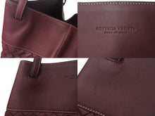 画像をギャラリービューアに読み込む, 極美品 BOTTEGA VENETA ボッテガヴェネタ イントレチャート トートバッグ ハンドバッグ レザー ボルドー ゴールド金具 中古 4c076348