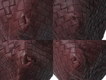 画像をギャラリービューアに読み込む, 極美品 BOTTEGA VENETA ボッテガヴェネタ イントレチャート トートバッグ ハンドバッグ レザー ボルドー ゴールド金具 中古 4c076348