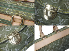 Load image into Gallery viewer, 極美品 LOUIS VUITTON ルイヴィトン ネオスピーディ ハンドバッグ M95215 モノグラムデニム カーキ ゴールド金具 中古 4c076351