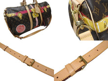 Load image into Gallery viewer, LOUIS VUITTON ルイヴィトン モノグラム サマートランク キーポル バンドリエール50 ボストンバッグ 2018年 M43613 イニシャル入り ブラウン 美品 中古 4c076391