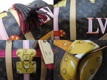Load image into Gallery viewer, LOUIS VUITTON ルイヴィトン モノグラム サマートランク キーポル バンドリエール50 ボストンバッグ 2018年 M43613 イニシャル入り ブラウン 美品 中古 4c076391