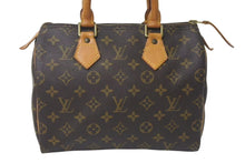Load image into Gallery viewer, LOUIS VUITTON ルイヴィトン ハンドバッグ M41528 スピーディ25 ブラウン モノグラムキャンバス 良品 中古 4c076395
