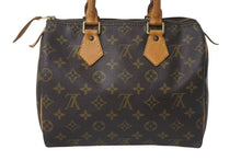 Load image into Gallery viewer, LOUIS VUITTON ルイヴィトン ハンドバッグ M41528 スピーディ25 ブラウン モノグラムキャンバス 良品 中古 4c076395