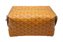 画像をギャラリービューアに読み込む, 新品同様 GOYARD ゴヤール ボウリング25トイレタリーバッグ クラッチバッグ BOWLIN025TY08CL08P イエロー シルバー金具 中古 4c076399