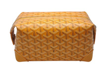 画像をギャラリービューアに読み込む, 新品同様 GOYARD ゴヤール ボウリング25トイレタリーバッグ クラッチバッグ BOWLIN025TY08CL08P イエロー シルバー金具 中古 4c076399