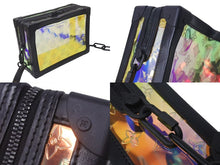 Load image into Gallery viewer, 極美品 LOUIS VUITTON ルイヴィトン M55932 モノグラム プリズム ソフトトランク ショルダーバッグ レザー ホログラム ブラック 中古 4c076409