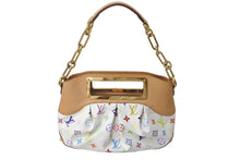 Load image into Gallery viewer, LOUIS VUITTON ルイヴィトン モノグラムマルチカラー ジュディPM 村上隆 ハンドバッグ M40257 ホワイト 美品 中古 4c076415