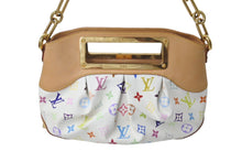 Load image into Gallery viewer, LOUIS VUITTON ルイヴィトン モノグラムマルチカラー ジュディPM 村上隆 ハンドバッグ M40257 ホワイト 美品 中古 4c076415