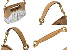 Load image into Gallery viewer, LOUIS VUITTON ルイヴィトン モノグラムマルチカラー ジュディPM 村上隆 ハンドバッグ M40257 ホワイト 美品 中古 4c076415