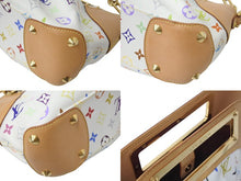 Load image into Gallery viewer, LOUIS VUITTON ルイヴィトン モノグラムマルチカラー ジュディPM 村上隆 ハンドバッグ M40257 ホワイト 美品 中古 4c076415