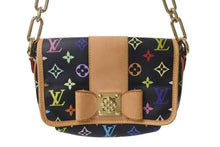 画像をギャラリービューアに読み込む, 極美品 LOUIS VUITTON ルイヴィトン パティ ワンショルダーバッグ M40306 モノグラム マルチカラー ブラック 村上隆 中古 4c076421