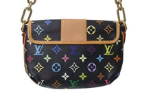 画像をギャラリービューアに読み込む, 極美品 LOUIS VUITTON ルイヴィトン パティ ワンショルダーバッグ M40306 モノグラム マルチカラー ブラック 村上隆 中古 4c076421