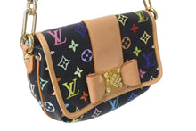 画像をギャラリービューアに読み込む, 極美品 LOUIS VUITTON ルイヴィトン パティ ワンショルダーバッグ M40306 モノグラム マルチカラー ブラック 村上隆 中古 4c076421