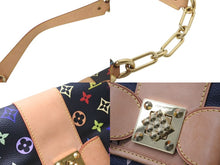 画像をギャラリービューアに読み込む, 極美品 LOUIS VUITTON ルイヴィトン パティ ワンショルダーバッグ M40306 モノグラム マルチカラー ブラック 村上隆 中古 4c076421