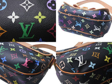 画像をギャラリービューアに読み込む, 極美品 LOUIS VUITTON ルイヴィトン パティ ワンショルダーバッグ M40306 モノグラム マルチカラー ブラック 村上隆 中古 4c076421