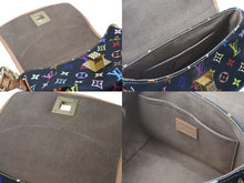 画像をギャラリービューアに読み込む, 極美品 LOUIS VUITTON ルイヴィトン パティ ワンショルダーバッグ M40306 モノグラム マルチカラー ブラック 村上隆 中古 4c076421
