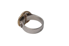 画像をギャラリービューアに読み込む, HERMES エルメス ドゥザノーリング 指輪 アクセサリー 小物 7.4g シルバー925 ゴールド750 良品 中古 4c076423