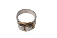画像をギャラリービューアに読み込む, HERMES エルメス ドゥザノーリング 指輪 アクセサリー 小物 7.4g シルバー925 ゴールド750 良品 中古 4c076423