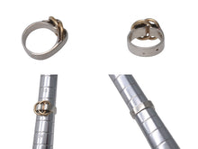 画像をギャラリービューアに読み込む, HERMES エルメス ドゥザノーリング 指輪 アクセサリー 小物 7.4g シルバー925 ゴールド750 良品 中古 4c076423