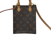 Load image into Gallery viewer, 極美品 LOUIS VUITTON ルイヴィトン プティット サックプラ ハンドバッグ M69442 2WAY モノグラム ブラウン ゴールド金具 中古 4c076432