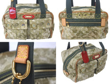 Load image into Gallery viewer, LOUIS VUITTON ルイヴィトン モノグラモフラージュ デニム ジャスミン ハンドバッグ M95772 カーキ 村上隆 廃盤 美品 中古 4c076438