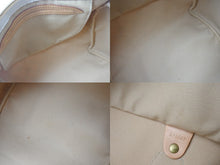 画像をギャラリービューアに読み込む, LOUIS VUITTON ルイヴィトン スピーディ25 ハンドバッグ N41371 ダミエアズールキャンバス ホワイト ブラウン 美品 中古 4c076460