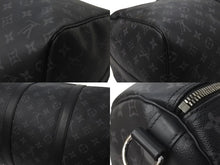 画像をギャラリービューアに読み込む, LOUIS VUITTON ルイヴィトン キーポル バンドリエール55 ボストンバッグ M40605 モノグラム エクリプス 美品 中古 4c076466