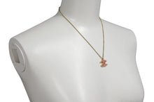 Load image into Gallery viewer, 極美品 CHANEL シャネル ココマーク ネックレス ペンダント 重量約6.2g 01A刻印 42cm ゴールド ピンク 真鍮 中古 4c076497