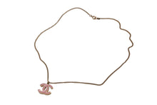 Load image into Gallery viewer, 極美品 CHANEL シャネル ココマーク ネックレス ペンダント 重量約6.2g 01A刻印 42cm ゴールド ピンク 真鍮 中古 4c076497