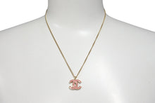 Load image into Gallery viewer, 極美品 CHANEL シャネル ココマーク ネックレス ペンダント 重量約6.2g 01A刻印 42cm ゴールド ピンク 真鍮 中古 4c076497