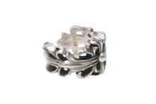 画像をギャラリービューアに読み込む, CHROME HEARTS クロムハーツ ダブルフローラルクロスリング 指輪 サイズ16号 重量約16.0g シルバー925 美品 中古 4c076514