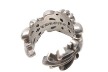 画像をギャラリービューアに読み込む, CHROME HEARTS クロムハーツ ダブルフローラルクロスリング 指輪 サイズ16号 重量約16.0g シルバー925 美品 中古 4c076514