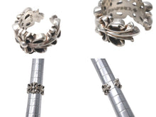画像をギャラリービューアに読み込む, CHROME HEARTS クロムハーツ ダブルフローラルクロスリング 指輪 サイズ16号 重量約16.0g シルバー925 美品 中古 4c076514