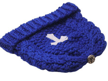 画像をギャラリービューアに読み込む, 新品未使用 CHROME HEARTS クロムハーツ カシミヤ クロスパッチ ビーニー ニットキャップ 帽子 ブルー 中古 4c076529