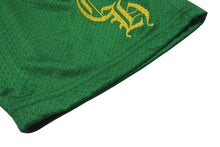 画像をギャラリービューアに読み込む, 新品未使用 CHROME HEARTS クロムハーツ MESH VARSITY SHORTS GREEN ショーツ グリーン ナイロン サイズM 中古 4c076530