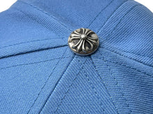 画像をギャラリービューアに読み込む, 新品未使用 CHROME HEARTS クロムハーツ ベースボールキャップ ハートモチーフ ブルー ウール アクリル 中古 4c076532