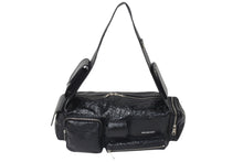 画像をギャラリービューアに読み込む, 極美品 BALENCIAGA バレンシアガ スーパービジィ スモール スリングバッグ アリーナラムスキン 702167・1000・N527277 ブラック 中古 4c076535